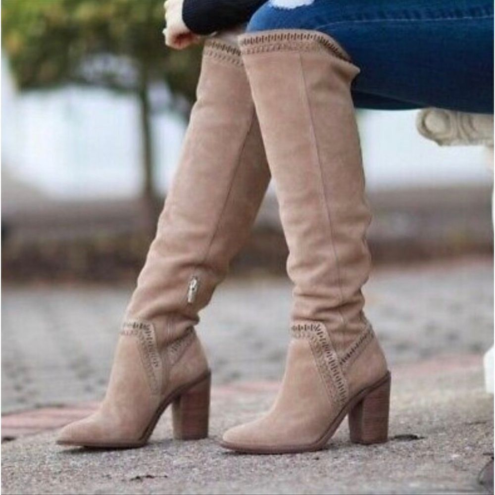 VINCE CAMUTO | Suede Madolee Over the Knee Boots sz 9.5 - Picture 3 of 16